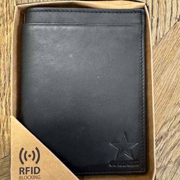 Dallas Cowboys Football Sparo Wallet Lic. NFL BI-Fold Leather Billfold RFID - Picture 1 of 5